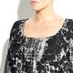 Marina Rinaldi black and white jacquard jersey dress