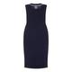 Marina Rinaldi navy sheath DRESS optional sleeves