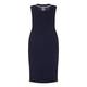 Marina Rinaldi navy sheath DRESS optional sleeves