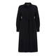 MARINA RINALDI PINSTRIPE SHIRT DRESS BLACK