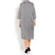 MARINA RINALDI SATIN SHIRT DRESS BLACK AND WHITE