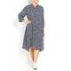 MARINA RINALDI NAVY SPOT SHIRT DRESS