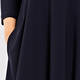 MARINA RINALDI NAVY A-LINE DRESS