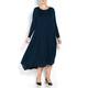 MARINA RINALDI TEAL KNIT DRESS