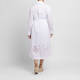 Marina Rinaldi Embroidered Cotton Poplin Shirt Dress White 