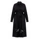 Marina Rinaldi Embroidered Cotton Poplin Shirt Dress Black