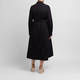 Marina Rinaldi Embroidered Cotton Poplin Shirt Dress Black