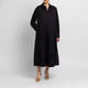 Marina Rinaldi Embroidered Cotton Poplin Shirt Dress Black