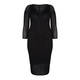 MARINA RINALDI BLACK KNIT DRESS