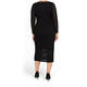 MARINA RINALDI BLACK KNIT DRESS