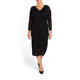 MARINA RINALDI BLACK KNIT DRESS