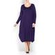 MARINA RINALDI PURPLE KNIT DRESS