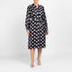 Marina Rinaldi Pure Silk Floral Print Shirt Dress