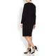 MARINA RINALDI BLACK PEPLUM DRESS