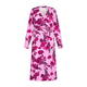 Marina Rinaldi Printed Stretch Jersey Wrap Dress Fuchsia