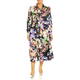 Marina Rinaldi Jewel Print Satin Shirt Dress