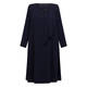 Marina Rinaldi Triacetate Keyhole Dress Navy 