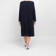Marina Rinaldi Triacetate Keyhole Dress Navy 