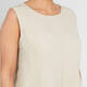 Marina Rinaldi Cady Dress with Optional Sleeve Beige