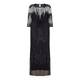 Marina Rinaldi black and white sequinned tulle BALL GOWN