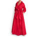 MARINA RINALDI RED TAFFETA GOWN