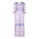 MARINA RINALDI LACE GOWN WITH FLORAL APPLIQUES 