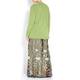 Marina Rinaldi green lurex cardigan and vest twinset