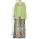 Marina Rinaldi green lurex cardigan and vest twinset