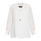 MARINA RINALDI SHEER SLEEVE WHITE JACKET