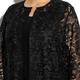 MARINA RINALDI BLACK LACE COAT