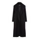 MARINA RINALDI JACQUARD COAT BLACK
