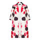 MARINA RINALDI LONG JACKET WITH INK DOT PRINT