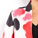 MARINA RINALDI LONG JACKET WITH INK DOT PRINT