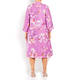 MARINA RINALDI SILK BLEND FLORAL PRINT OCCASION COAT