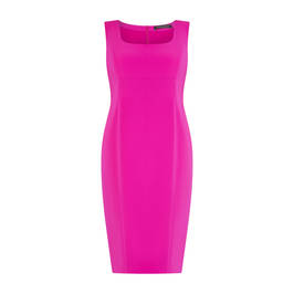 MARINA RINALDI TAILORED DRESS FUCHSIA WITH OPTIONAL SLEEVES - Plus Size Collection