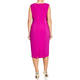 MARINA RINALDI TAILORED DRESS FUCHSIA WITH OPTIONAL SLEEVES