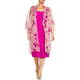 MARINA RINALDI TAILORED DRESS FUCHSIA WITH OPTIONAL SLEEVES