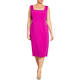 MARINA RINALDI TAILORED DRESS FUCHSIA WITH OPTIONAL SLEEVES