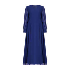 Marina Rinaldi Georgette Dress Cornflower Blue  - Plus Size Collection