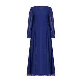Marina Rinaldi Georgette Dress Cornflower Blue  - Plus Size Collection