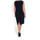 MARINA RINALDI NAVY SHEATH DRESS WITH OPTIONAL SLEEVES