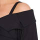 MARINA RINALDI BLACK WIGGLE DRESS WITH BARDOT NECKLINE