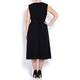 Marina Rinaldi v-neck black DRESS with optional sleeves