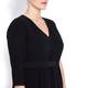 Marina Rinaldi v-neck black DRESS with optional sleeves