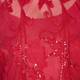 Marina Rinaldi red sequinned lace DRESS