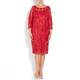 Marina Rinaldi red sequinned lace DRESS