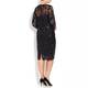 Marina Rinaldi black sequinned lace DRESs