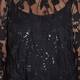 Marina Rinaldi black sequinned lace DRESs