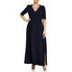 Marina Rinaldi Triacetate Maxi Dress Navy