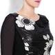 Marina Rinaldi textured floral DRESS with optional sleeves